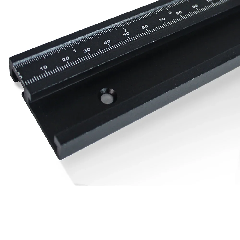 45 Type T-Track With mm/inch Scale 400mm Woodworking Chute Rail Tracks Slot Miter Track Aluminium DIY Table Saw Workbench Tool