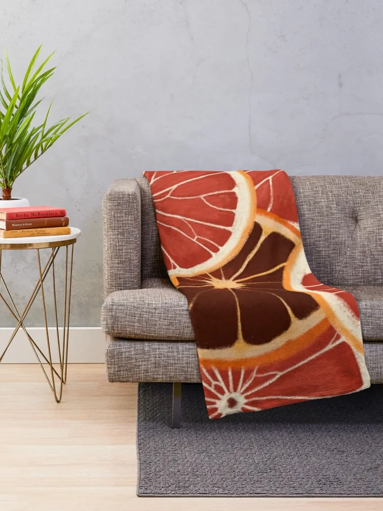 Citrus Slices Throw Blanket Sofa Throw for babies Blankets