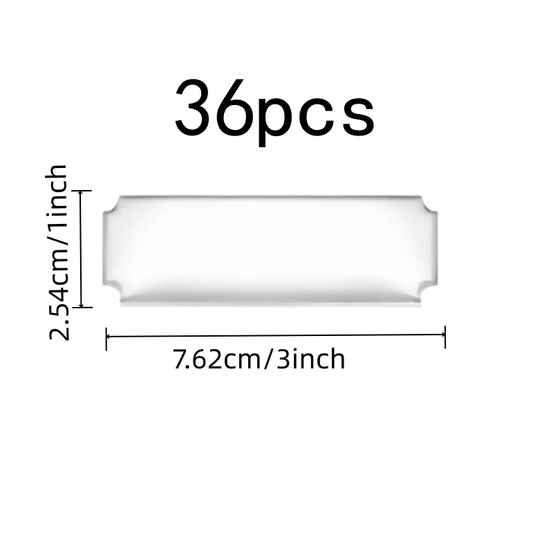 36 pcs Silver Customizable Name Cards with Durable Scratch Resistant, ideal for Business Event Badges and School Classroom ID