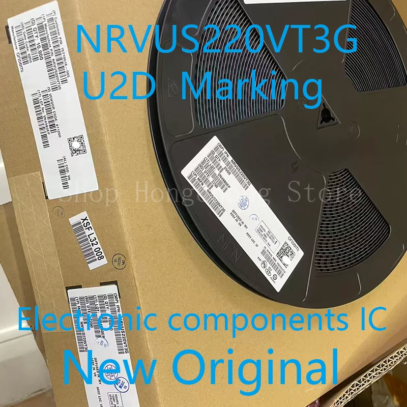 New Original NRVUS220VT3G NRVUS220VT NRVUS220V VR07 U2D MARKING Diode Switching 200V 2A 2-Pin SMB T/R Automotive AEC-Q101 50PCS
