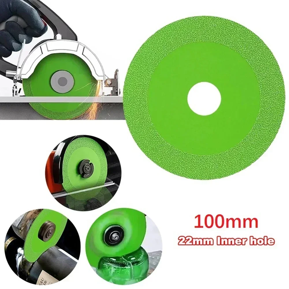 100MM Diamond High Manganese Steel Glass Cutting Disc Grinding Disc Jade Marble 22mm-Hole Power Tool For Angle Grinder Blade