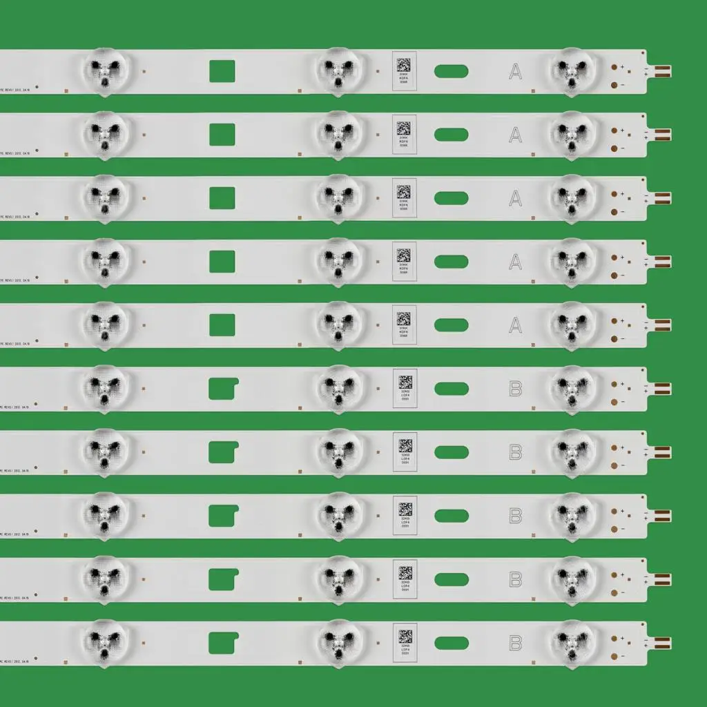 (ชุดใหม่) 10 ชิ้น (5 * A,5 * B) 6 LEDs 448 มม. LED Backlight บาร์สําหรับทีวี Innotek 46 นิ้ว NDSOEM B ประเภท REV0.1