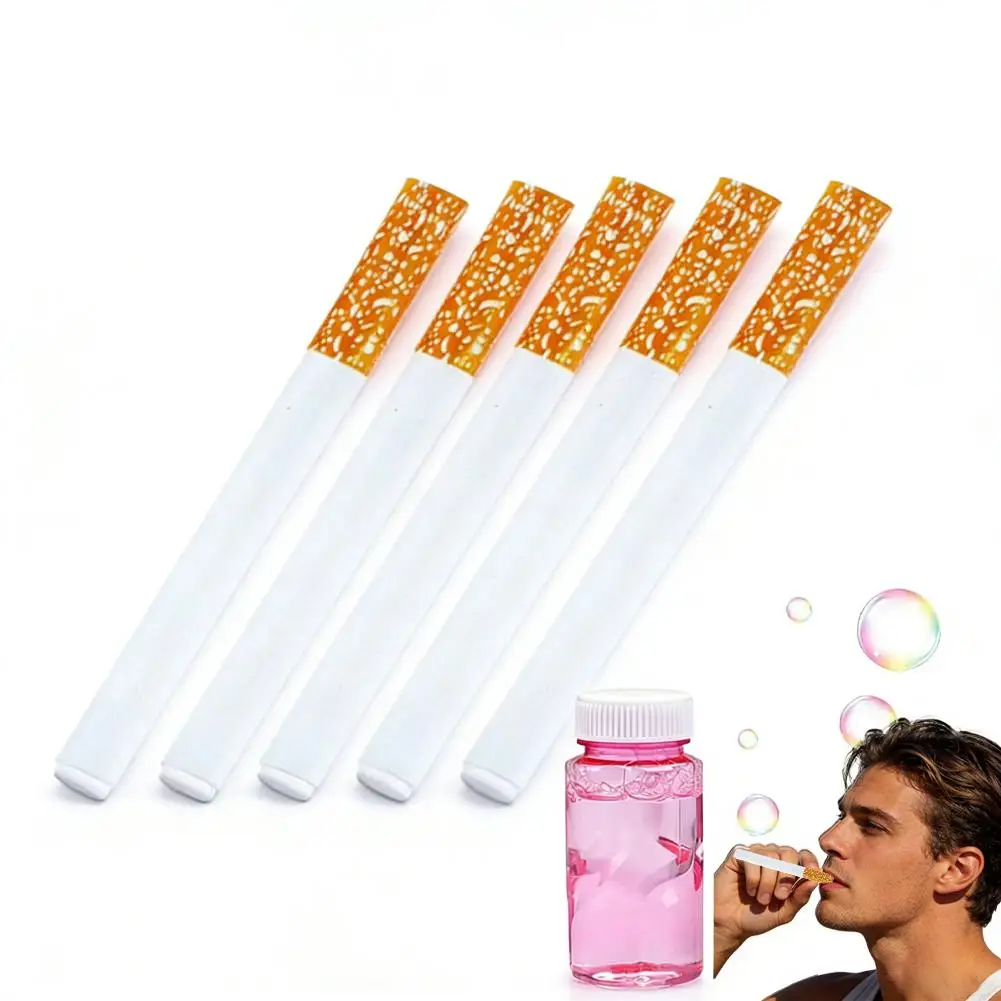 Brinquedo de Bolhas em Forma de Cigarro, Item Realista de Liga, Novidade Portátil, Diversão para Festas, Iniciador de Conversas, Mágica Instantânea de Bolhas