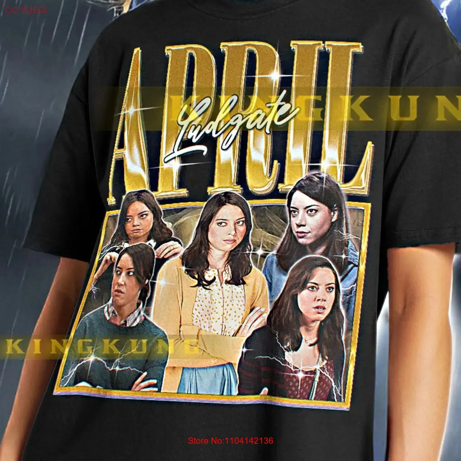 April Ludgate T Shirt Parks and Rec Apparel Deadpan Humor Merch saf vintage Washed Slightly Unisex Soft Top For Everyday Wear