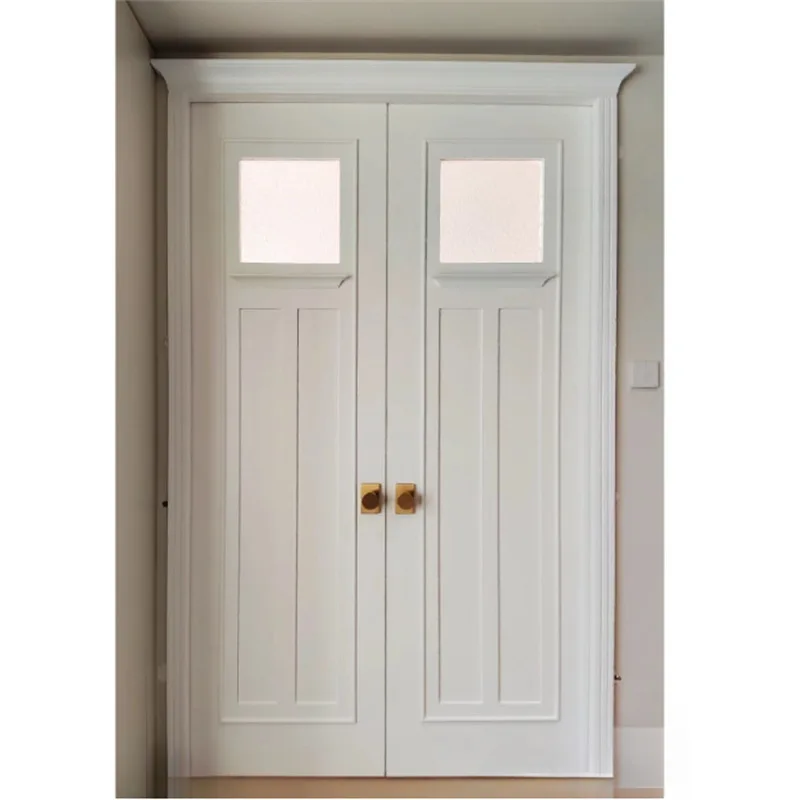 

Door Same Wooden Door Solid Wood Composite Set Roasted French Movie Bedroom Vintage