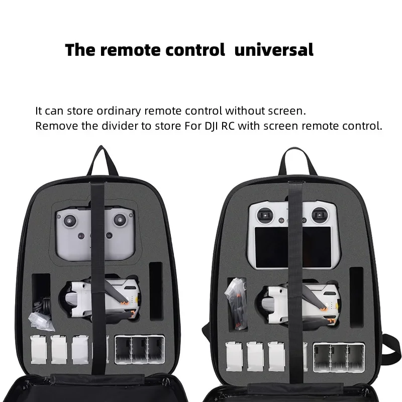 Zaino portatile per RC-N1 / DJI RC caricabatteria per telecomando borsa per batteria Duricrust Box per DJI Mini 3pro /mini 3 Drone