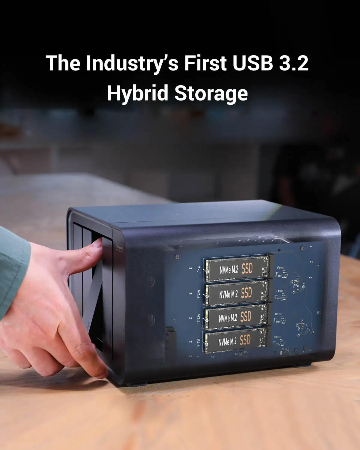 TERRAMASTER D8 Hybrid 8-Bay Hybrid RAlD Enclosure USB 3.2 Gen 2 10Gbps Type C Storage Supports RAID 0/1/Single/JBOD（Diskless）