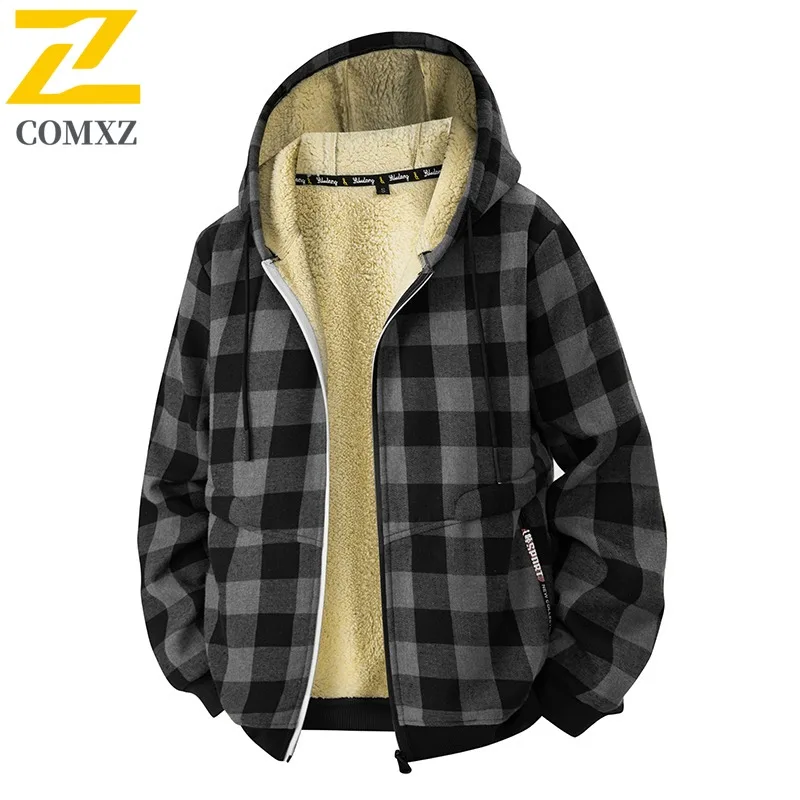 

COMXZ Men's Cotton Padded Jacket Travel Trip Comfort Fit Street Look Padded Jacket Camping Trip Cold-Resistant Winter Padding