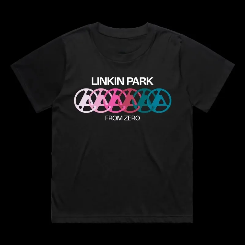 2025 لينكين بارك من صفر جولة حول العالم المحيطة المرأة تي شيرتات قصيرة الاكمام روك مروحة دعم تي شيرت كبير الحجم تي شيرت الملابس #3