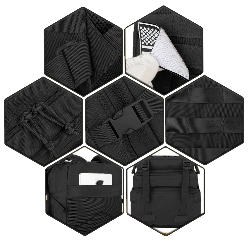Tactical Backpacks Outdoor 45L Large Capacity Man 3 Days Molle Hking Bags For Outdoor Trekking Camping Backpack