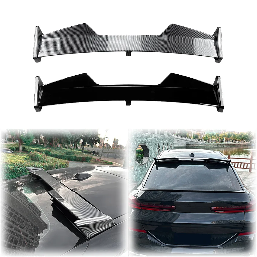 

2019 To Up For Bmw X6 G06 M Sport Rear Spoiler Lip Roof Window Wing High Quality ABS By Glossy Black Carbon Look Body Kit