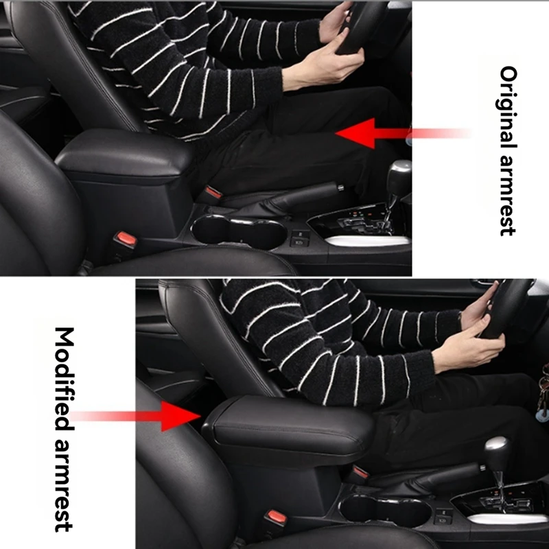 Car Center Console Armrest Box Cover Lengthen Pad Box Protection Cover For Toyota Corolla 2019-2021