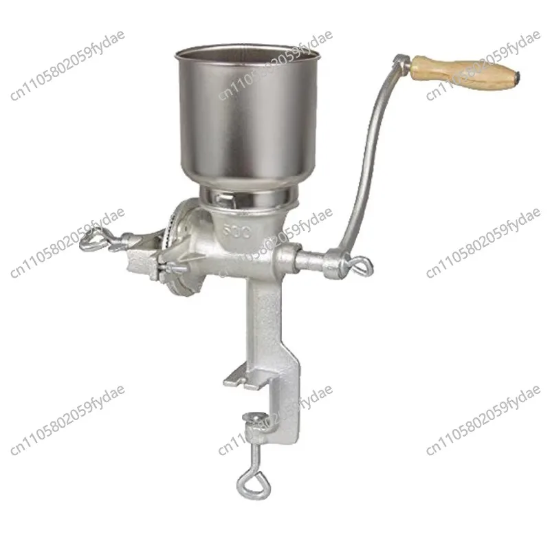 Manual Barley Malt Mill Grain Grinder Wheat Spice Rusher Mill Machine Grain Pepper Garlic Malt Mill Tool Coffee Wheat Grinder