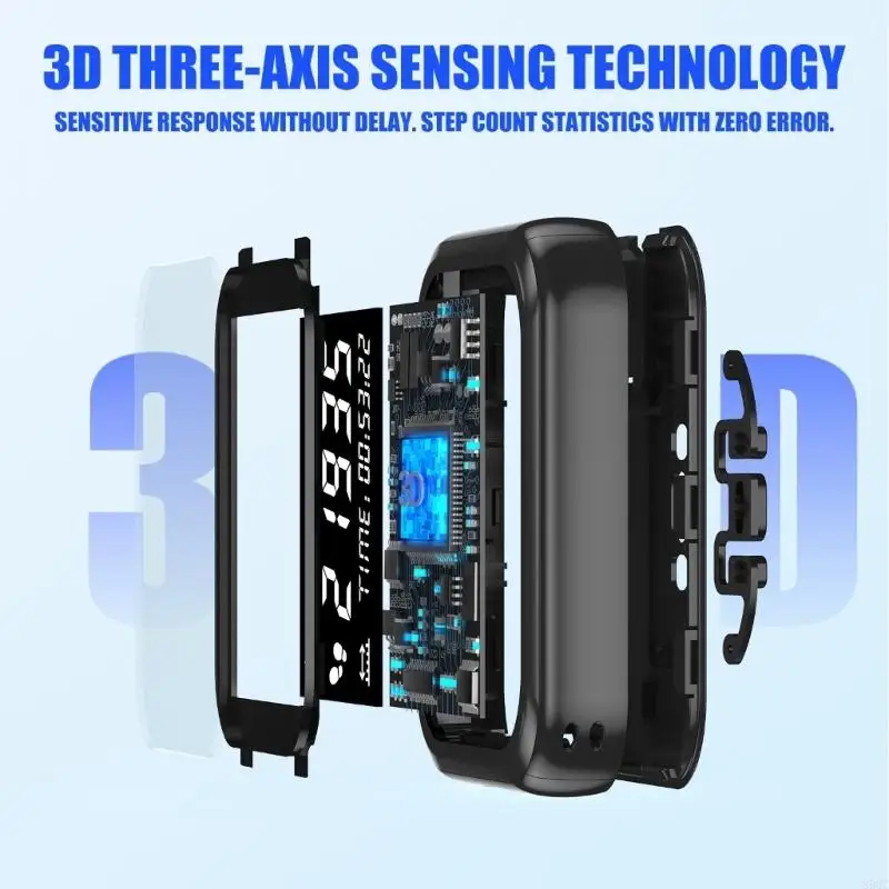 

Электронный шагомер для ежедневных тренировок, счетчик шагов, большой ЖК-экран, долговечный аккумулятор, инструмент для фитнеса