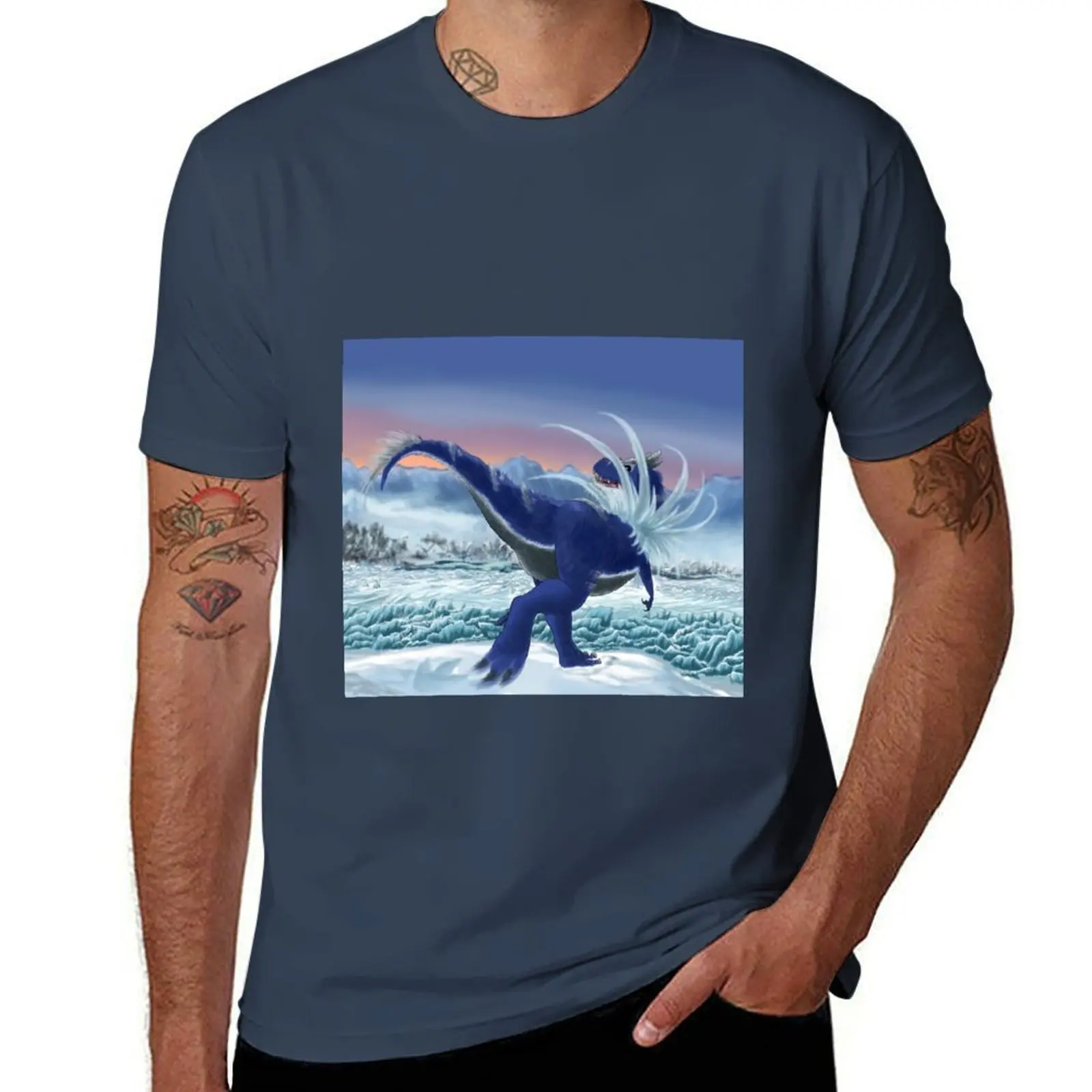 

Shiny paleoart Poke Tyrantrum T-Shirt Festival Short Sleeve T-Shirt