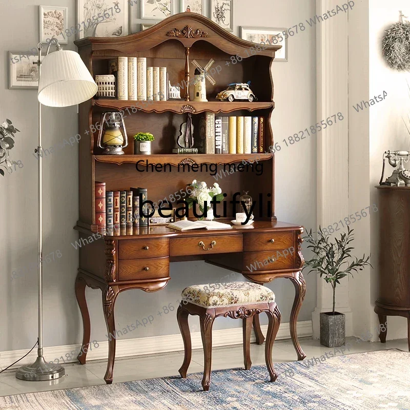X Solid Wood Desk Cabinet Integrated   Office Computer   Study Single Writing Desk L6080
