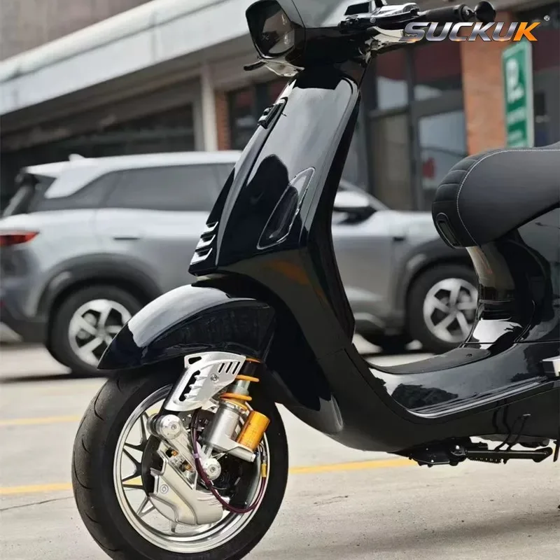 For Piaggio Vespa Primavera Sprint 150 Forged Aluminum Shock Side Cover, Full Aluminum Swingarm Protector