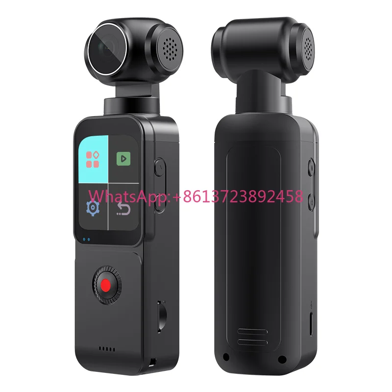 4K 5K Portable Video Camcorder Anti-shake Ultra HD 270 Rotatable Vlog Wifi Travel Recorder Sport Action Camera with Microphone