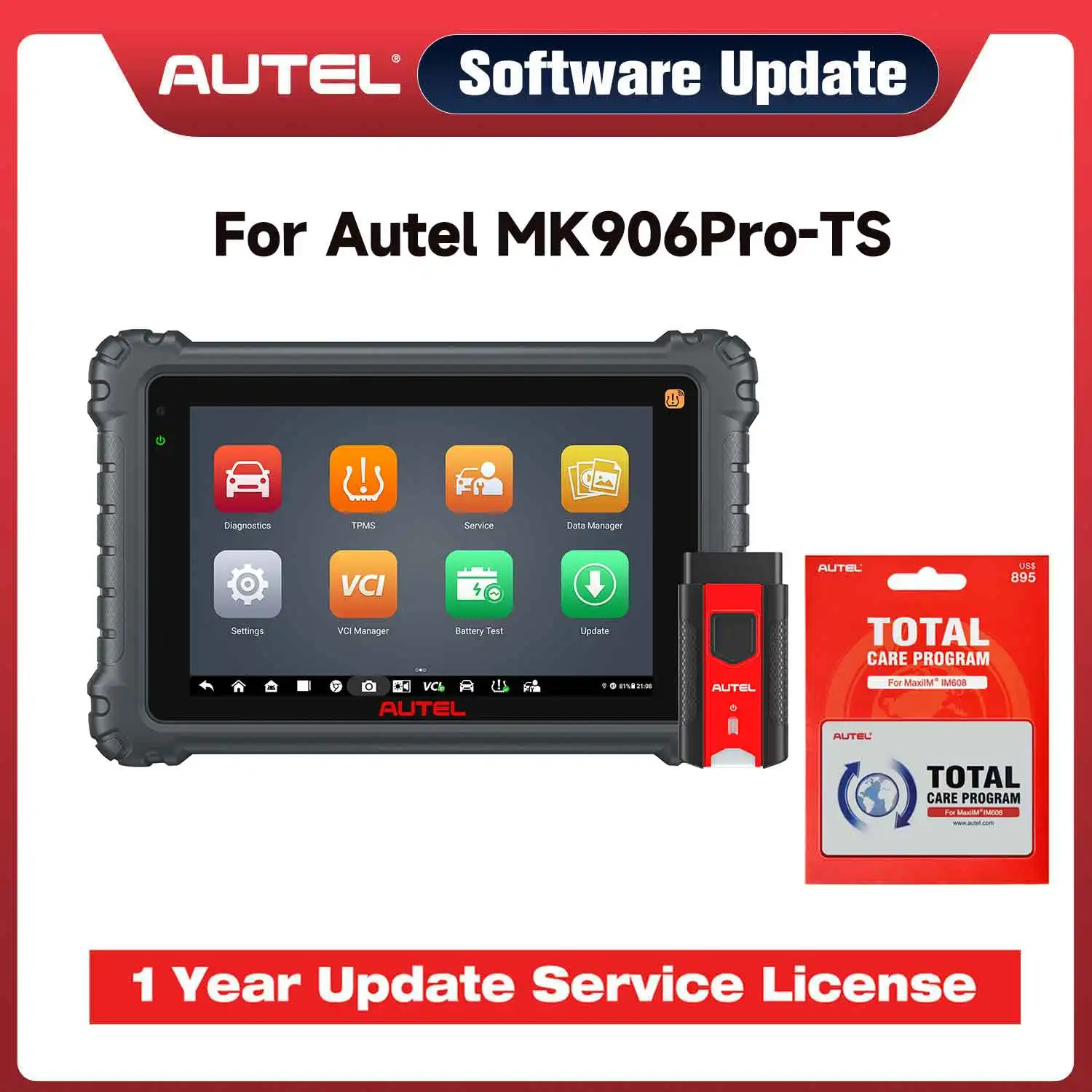 Autel Software Update Service 1 Year For MK906Pro /MK906S Pro MK906Pro-TS MK908/MK908Pro MK900 MK900BT For Autel MK 2 series