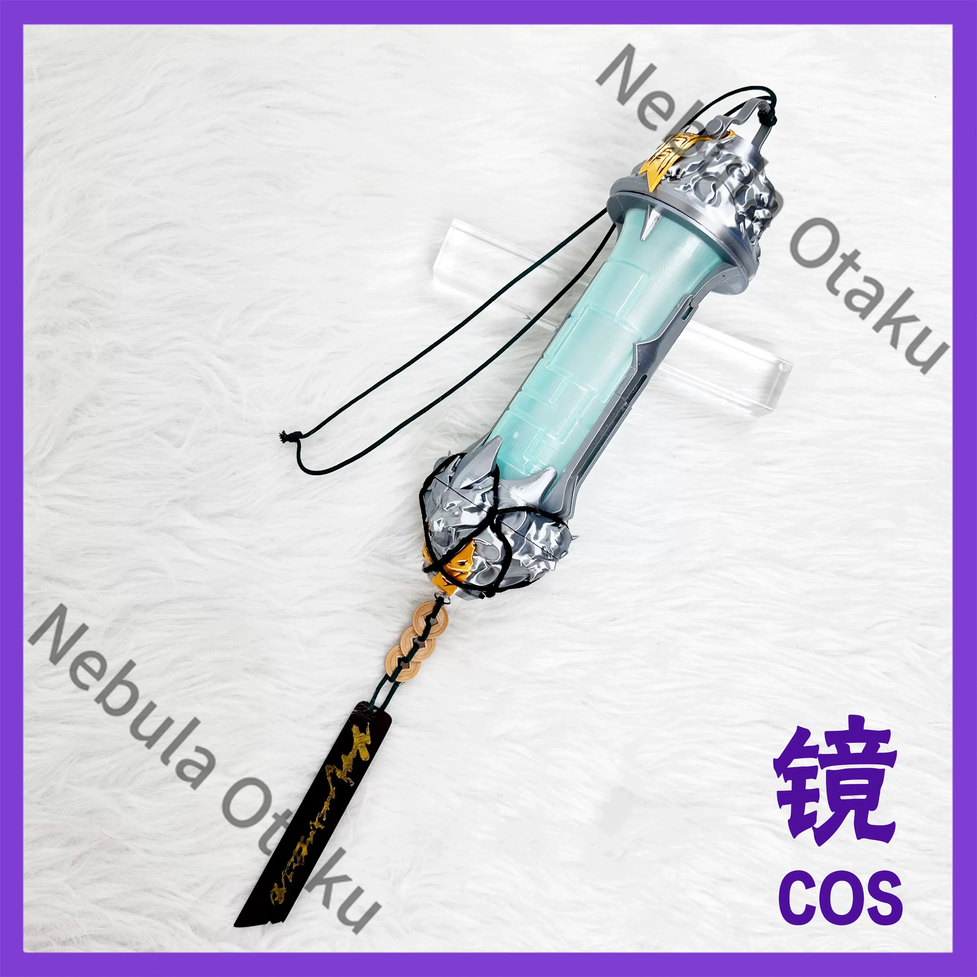 Wuthering Waves Jingran Cosplay Anime Stage Prop Walking Stick Holding An Object Detachable Change Color and Emit Light Game view 3
