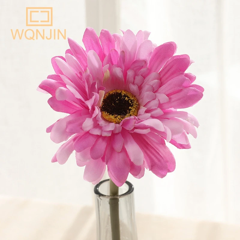 5 Stück, Chrysantheme kleine Sonnenblumen dekoration künstliche Sonnenblumen blume bunte Seide Gänseblümchen nach Hause Blumen arrangement Hochzeit – Detail 14