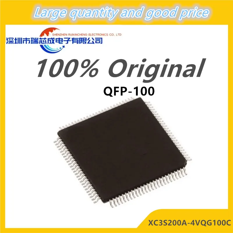 (2-5piece)100% New XC3S200A XC3S200A-4VQG100C QFP Chipset