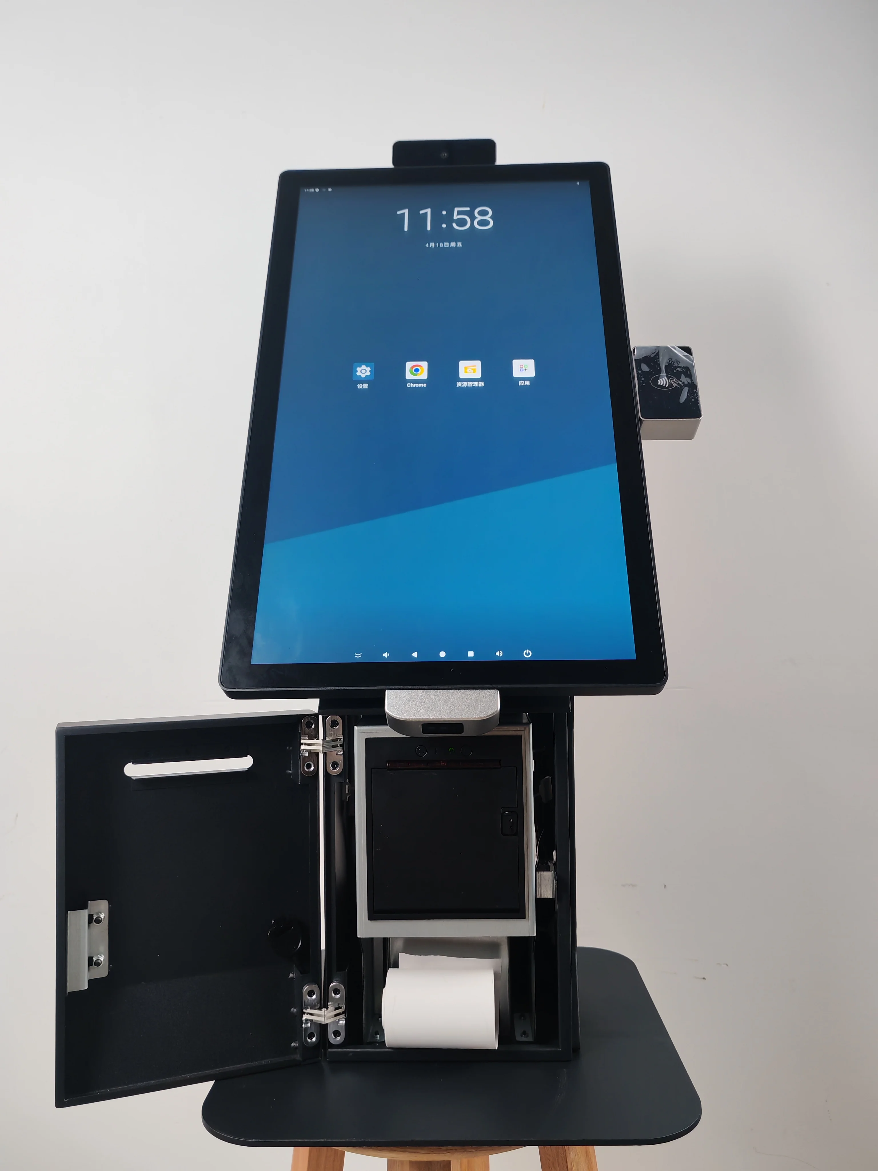 Restaurants Pos Terminal Ordering Kiosk Smart Digital Food Aluminum Kiosk Machine Service Payment Self-service Kiosk