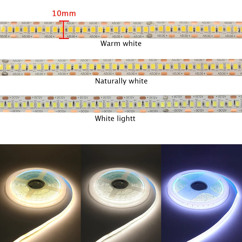 LED Strip Light Waterproof 5m 12V 24V 2835 LED Tape 240LEDs/m Flexible Ribbon Diode White Warm White Natural White Room Decor