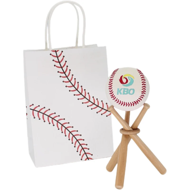 

Custom Embroidered Collectible Souvenir Baseball ball Leather Handmade Coach Boys Mens Gift KBO home decorations