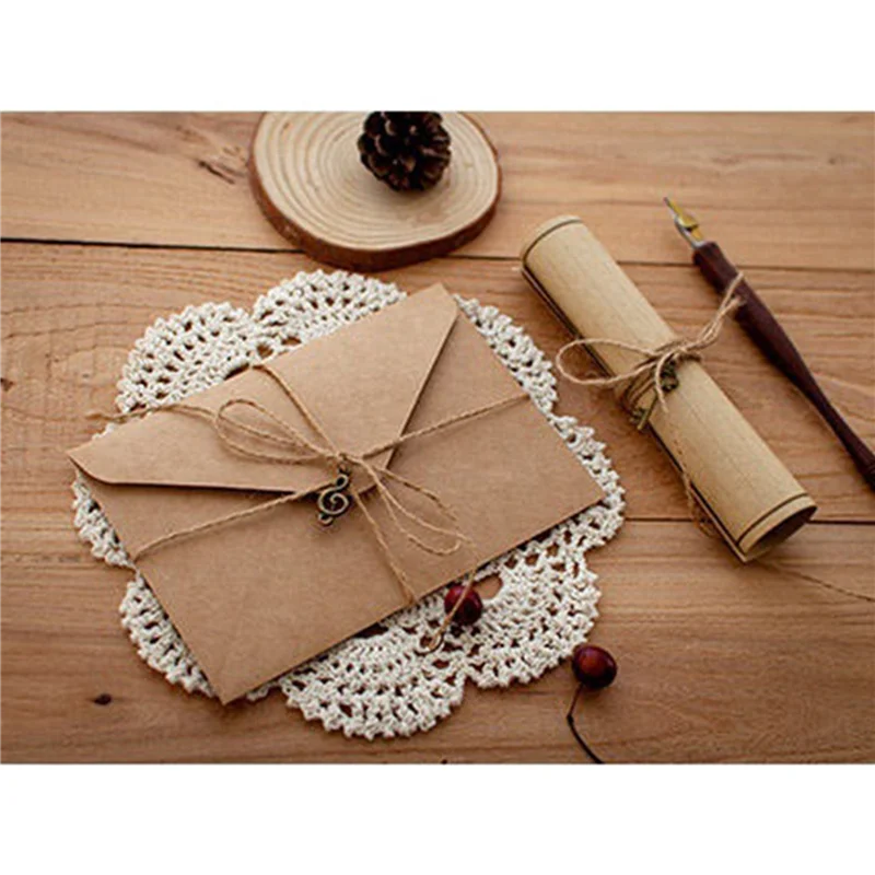 

48 Pcs Vintage Kraft Paper Writing Paper European Style Paper For Letter Writing Letter Paper Stationery, Number 3