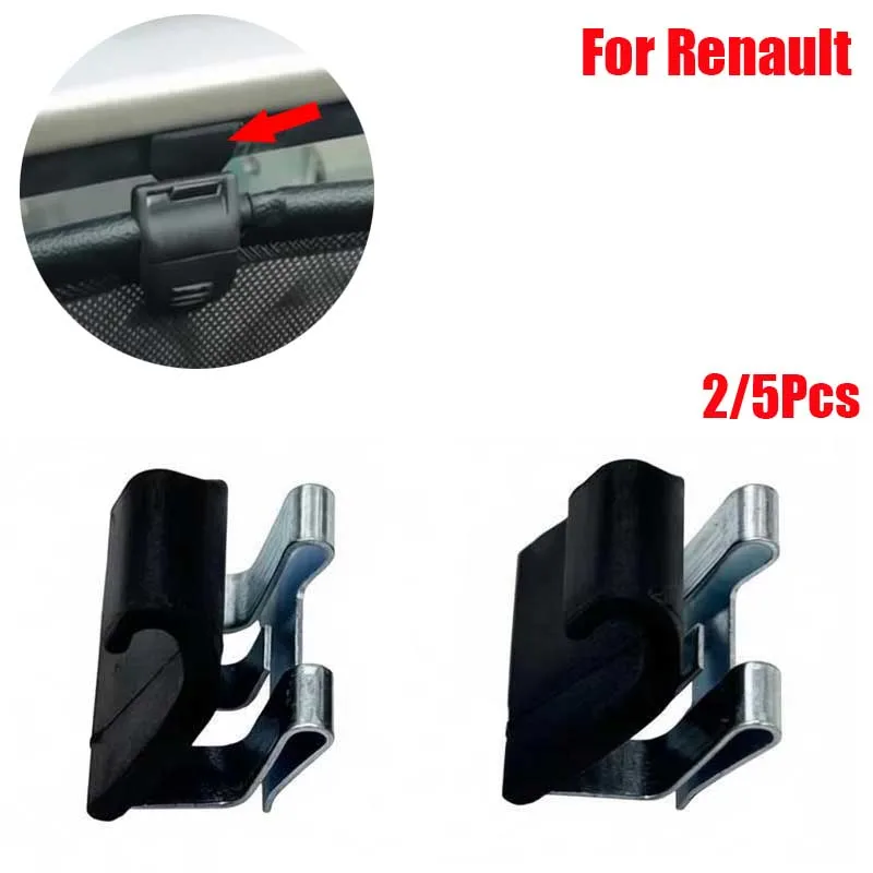 2/5Pcs Car Rear Door Curtain Clip 8200163859 New For Renault Megane Laguna Grand Scenic MK2 MK3