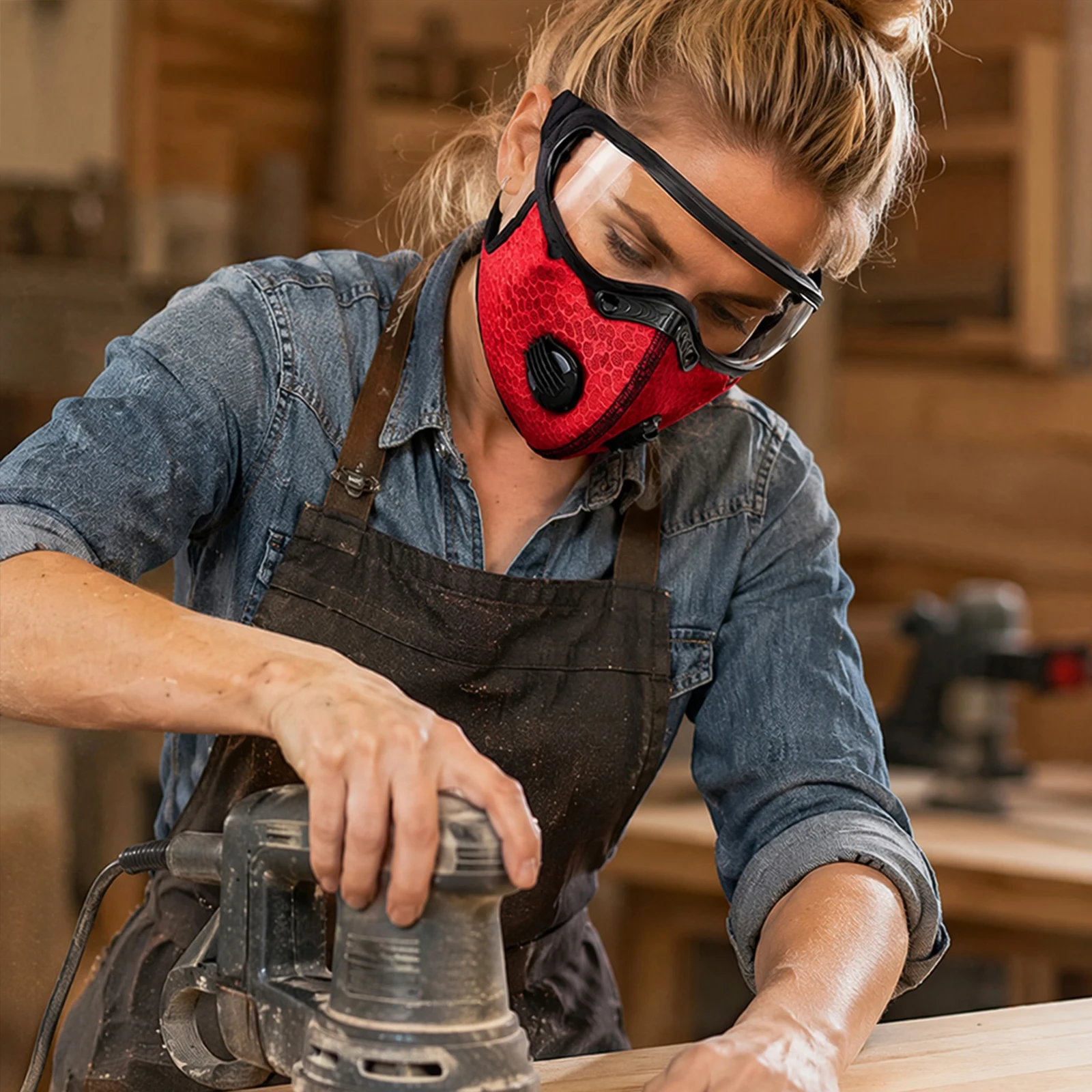 Protective Cycling Facemask wi - Woodworking Mask 评论和价格