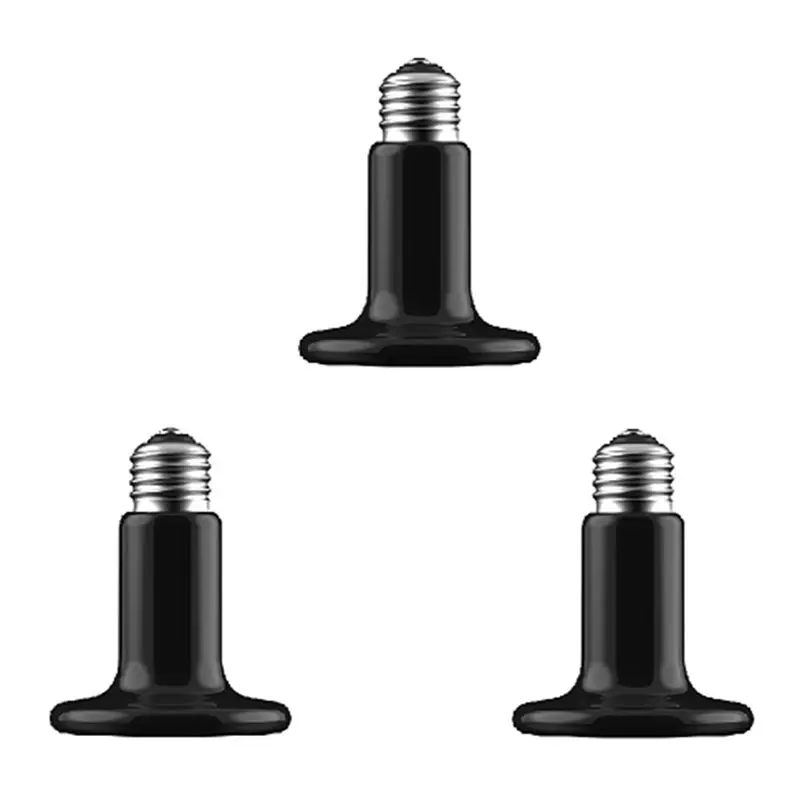 

ABGH-3PCS Инфракрасная лампа для рептилий 220В/110В 100Вт, черная, для черепах, змей, хамелеонов