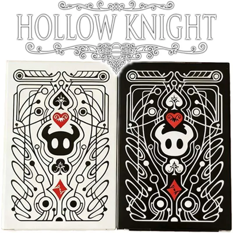Hollow Knight Standard Poker Kartenspiel Set Tragbare schwarz-weiße Spielkarten Kreatives Brettspiel Geschenk Partyzubehör – Detail 1