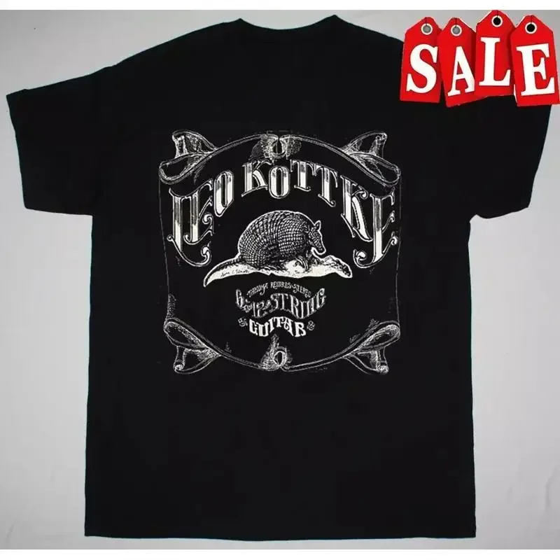 Leo Kottke - 6 And 12 String Guitar Short Sleeve Black All Size Shirt