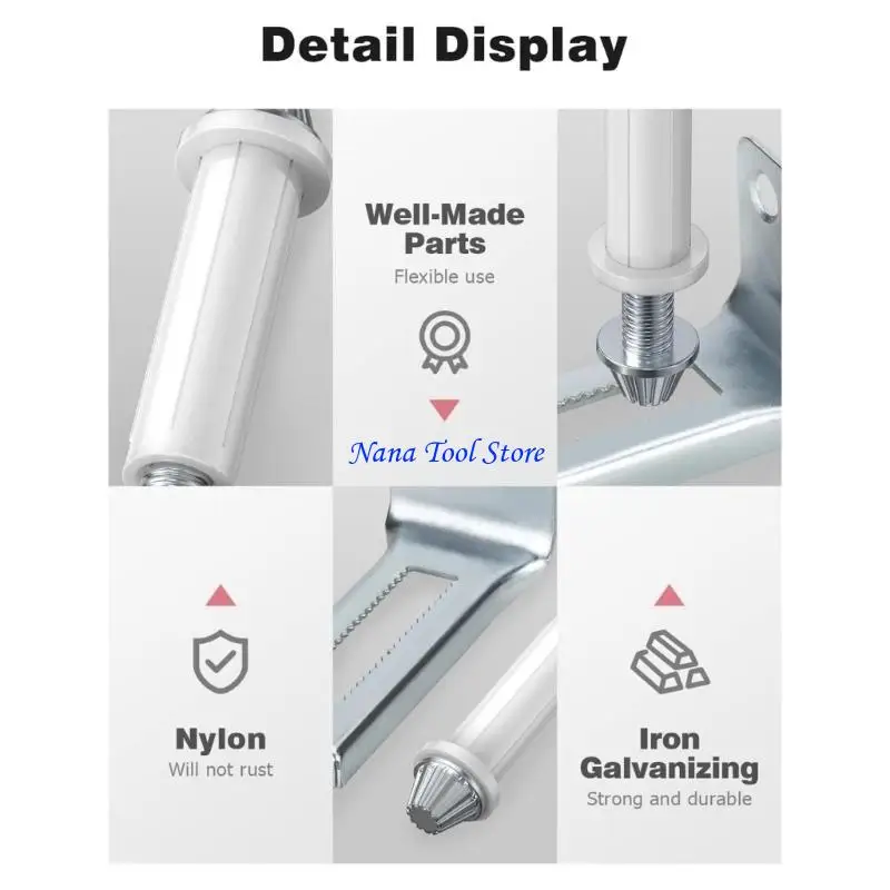 31GJ Industrial Grade Bi-Fold Door Bottom Pivots&Support Metal Plate Door Spare Part