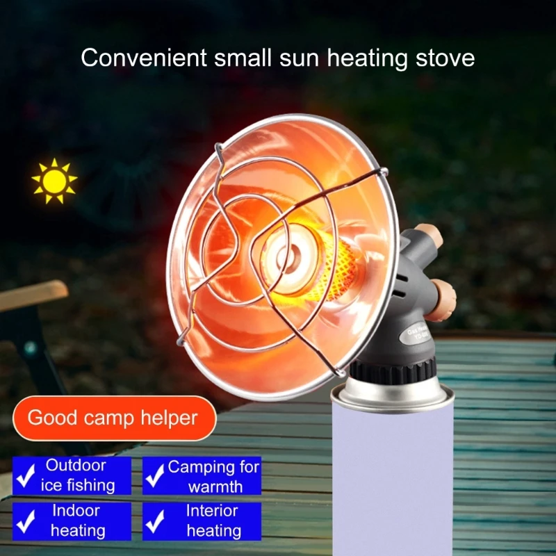 Convenient Miniature Gas Heaters Set Small Personality Rechargeable Heaters for Temporary Heating Needs