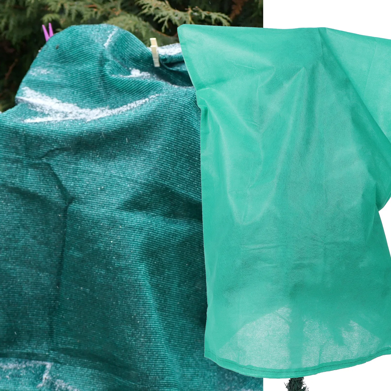 

Non-Woven Winter Plant Protective Cover Frost Proof Snow Proof Windproof Drawstring Closure for Fruit Trees Shrubs Potted Plants