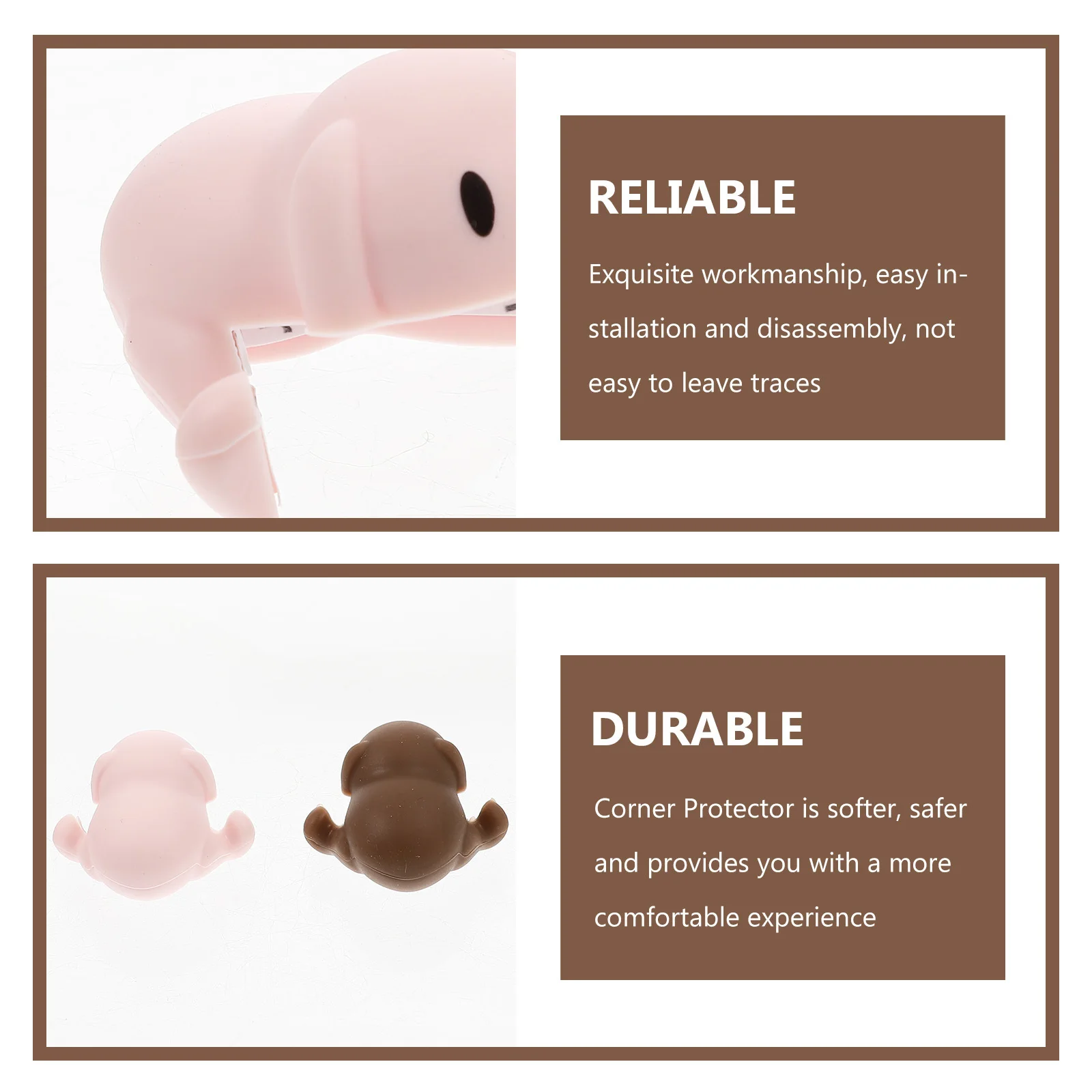 

4 шт., угловая защита для детей, силиконовая форма собаки, мягкая защита для мебели, края стола, защитная защита для детей