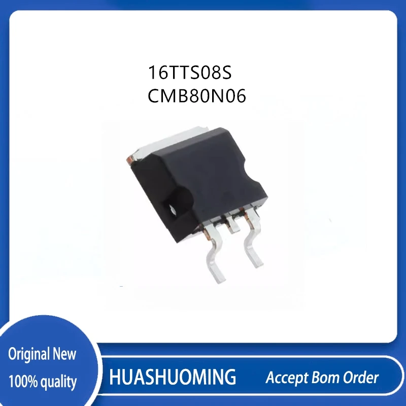 20Pcs/Lot 16TTS08S 16TTS08 CMB80N06  80N06 TO-263