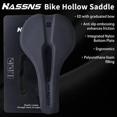 HASSNS HA2035 sillín de bicicleta asiento de bicicleta de montaña Selin cómodo banco de sillín cojín de asiento de ciclismo silla especializada sillín