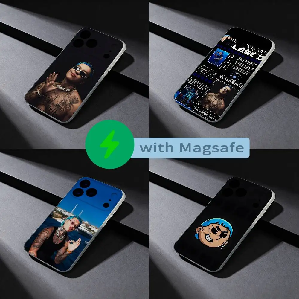 حافظة هاتف B-Blessd TRINIDAD BENDITA لهاتف iPhone 17,16,15,14,13,12,X,XS,Pro,Max,Plus,E,Air,Mini مع Magsafe مغناطيسي بلوري #1