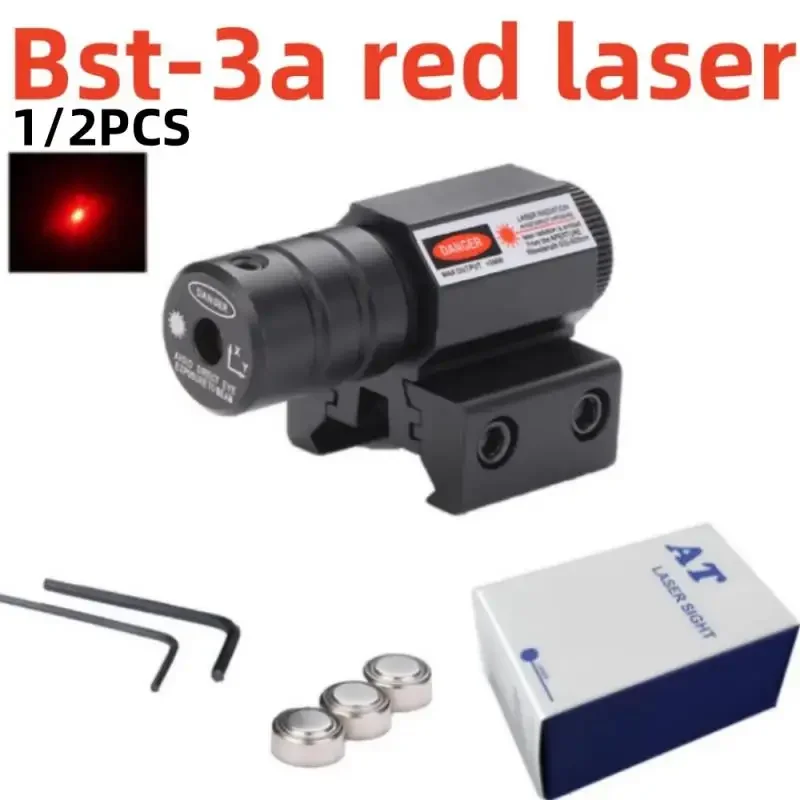 Tactical Red Green Dot Laser Sight Scope 11mm 20mm Adjustable Picatinny Rail Mount Rifle Pistol Airsoft Laser With Batteries