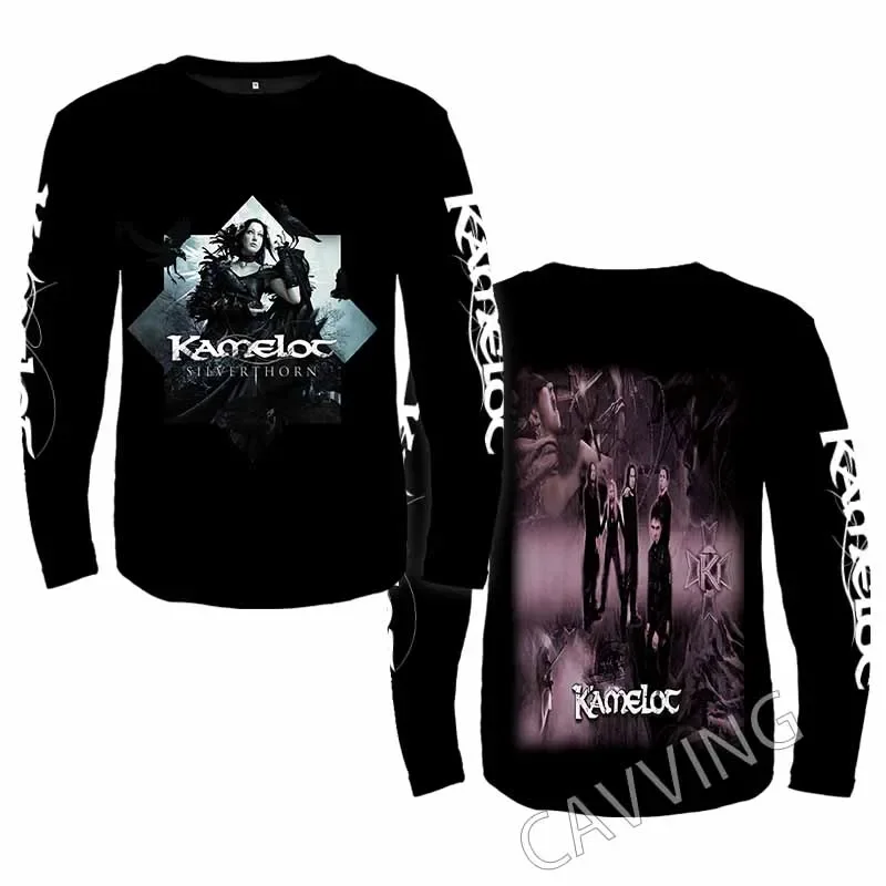 New Fashion Printed Kamelot Band  Rock  Crewneck Sweatshirt Gothic Top Harajuku Cotton Unisex Clothing Men Clothing AU1