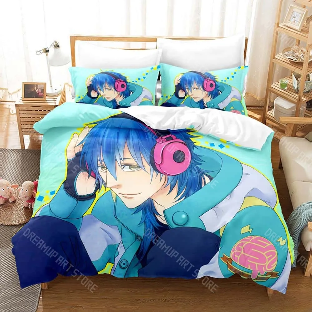 3D Printed Dramatical Murder Game Bedding Set for Boys Girls Duvet Cover Pillowcase Twin Queen King Full Single Double Sizes