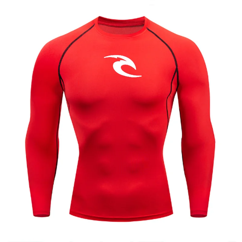 2024 Men\'s Long Sleeve Compression Shirt MMA Fitness Sport Running Gym Comfortable Fashion Breathable le Athletic Quick Dry Tops