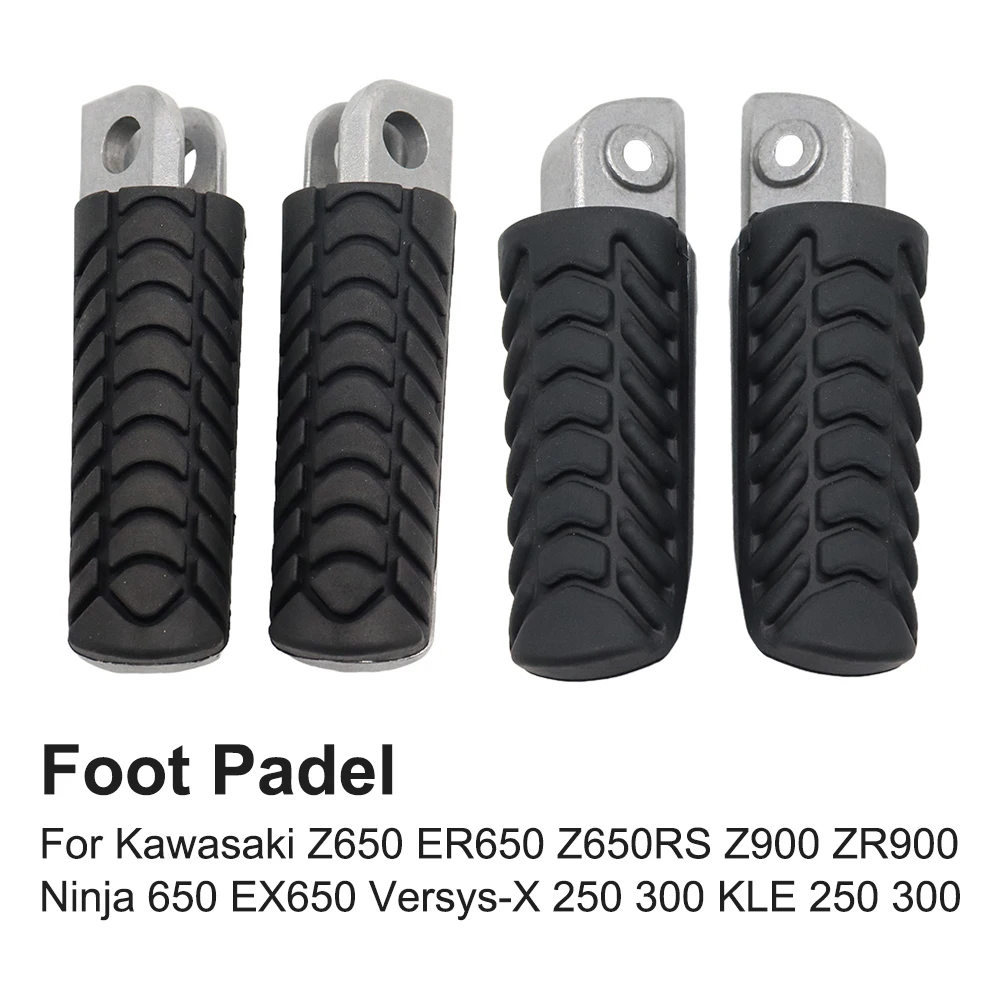 

For Kawasaki Z650 ER650 Z650RS Z900 ZR900 Ninja 650 EX650 Versys-X 250 300 KLE 250 300 Front Rear Footrest Foot Pegs Pedal