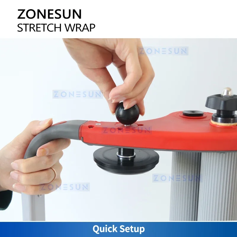 ZONESUN Manual Stretch Film Dispenser Wrap Handle Wrapping Tools Pallet Wrap Wrapper Packing ZS-SFD1