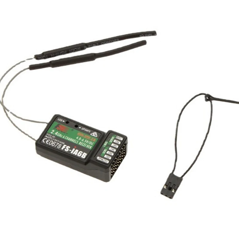 FS-iA6B6 2.4G 10 Channel RC Receiver Untuk Pesawat Model Remote Control Dual Receptor Transmitter