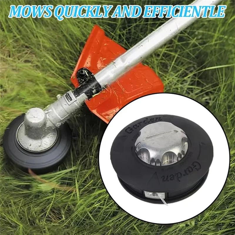 

ABGG-With 2 Lines Cutter Thread Line String Saw Head Brush Mower Automatic Grass Trimmer